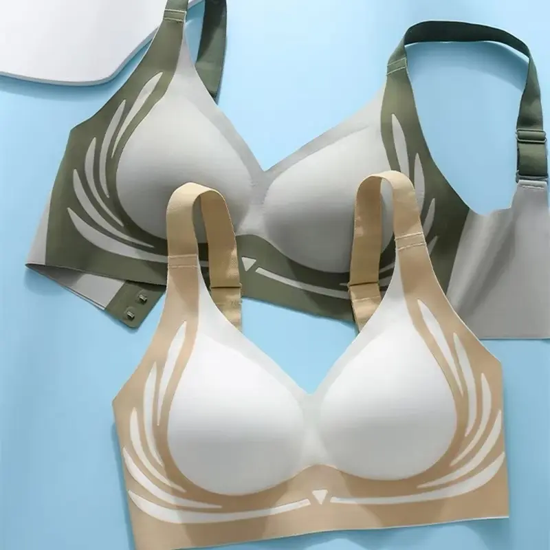 Premium Comfort Push-Up Bra 2 পিস ((সাদা+সবুজ)