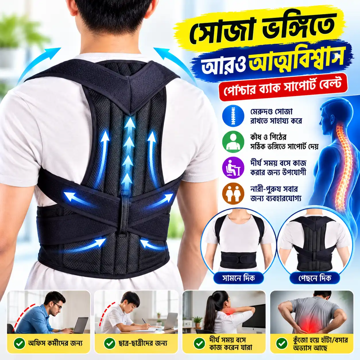 Power Posture Back Support Belt